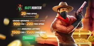 Slothunter no deposit code en 20 free spins